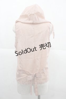 画像2: PINK HOUSE / 水玉フード付きノースリーブブラウス  ピンク I-25-12-06-010-LO-BL-SA-ZI