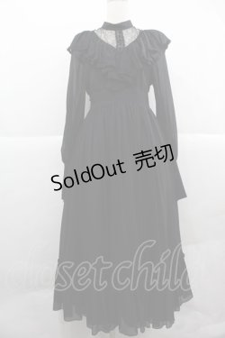 画像1: abilletage / ヴィクトリアンワンピース  黒 I-25-12-06-085-GO-OP-SA-ZI