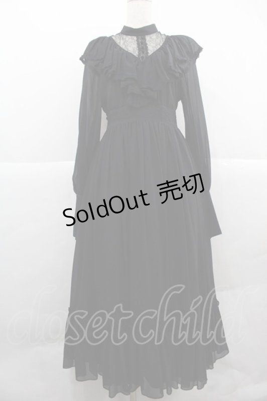 画像1: abilletage / ヴィクトリアンワンピース  黒 I-25-12-06-085-GO-OP-SA-ZI (1)