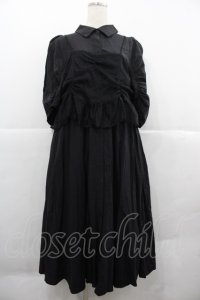 Candy Stripper / CAMI DOCKING SHIRT ONE-PIECE 2 黒 I-25-12-06-086-PU-OP-SA-ZI