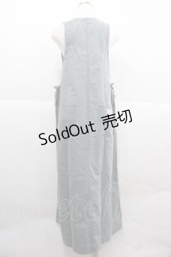 画像2: PINK HOUSE / うさぎ刺繍ジャンパースカート  ブルー I-25-12-06-088-LO-OP-SA-ZI