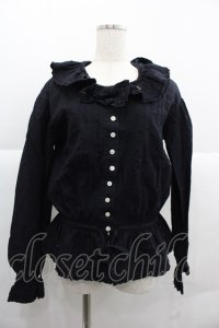 PINK HOUSE / うさぎ刺繍ブラウス  ブラック I-25-12-06-011-LO-BL-SA-ZI