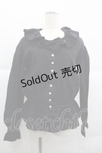 PINK HOUSE / うさぎ刺繍ブラウス  ブラック I-25-12-06-011-LO-BL-SA-ZI