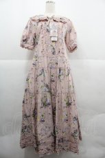 画像1: PINK HOUSE / リトルヴァイオレットプリントワンピース  ピンク I-25-12-06-091-LO-OP-SA-ZI (1)