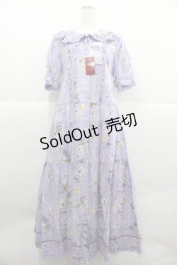 画像1: PINK HOUSE / リトルヴァイオレットプリントワンピース  パープル I-25-12-06-092-LO-OP-SA-ZI