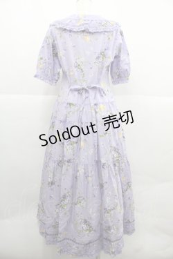 画像2: PINK HOUSE / リトルヴァイオレットプリントワンピース  パープル I-25-12-06-092-LO-OP-SA-ZI