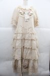 画像1: PINK HOUSE / Berry Rose刺繍入りパッチワーク風ワンピース  アイボリー I-25-12-06-093-LO-OP-SA-ZI (1)