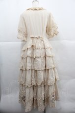 画像2: PINK HOUSE / Berry Rose刺繍入りパッチワーク風ワンピース  アイボリー I-25-12-06-093-LO-OP-SA-ZI (2)