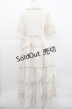 画像2: PINK HOUSE / Berry Rose刺繍入りパッチワーク風ワンピース  アイボリー I-25-12-06-093-LO-OP-SA-ZI