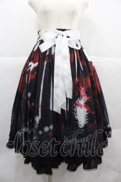 画像1: Triple fortune / ブラッディスカート  黒Ｘ赤Ｘ白 I-25-12-06-098-EL-SK-SA-ZI