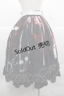 画像2: Triple fortune / ブラッディスカート  黒Ｘ赤Ｘ白 I-25-12-06-098-EL-SK-SA-ZI