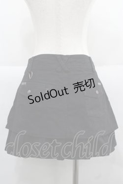 画像2: SEX POT ReVeNGe / ワッペンデザインプリーツスカート L 黒Ｘ白 I-25-12-06-099-SP-SK-SA-ZI