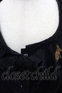 画像4: PINK HOUSE / うさぎ刺繍ブラウス  ブラック I-25-12-06-011-LO-BL-SA-ZI