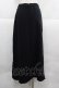 画像2: KRY CLOTHING / ロゴプリントカットロングスカート  黒Ｘ白 I-25-12-06-100-EL-SK-SA-ZI (2)