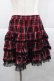 画像1: PUTUMAYO / チェックフリルスカート  赤Ｘ黒チェック I-25-12-06-101-PT-SK-SA-ZI (1)