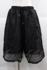 画像1: REFLEM / シアー切替レイヤードハーフパンツ  黒 I-25-12-06-102-PU-PA-SA-ZI (1)