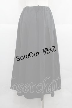 画像2: KMK(KINGLY MASK) / フロントZIPスカート  黒Ｘシルバー I-25-12-06-103-PU-SK-SA-ZI