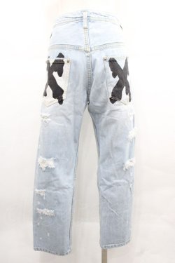 画像2: WORLD WIDE LOVE！(Rydia) / 後ろスマイル刺繍デニムパンツ  青デニム I-25-12-06-105-PU-PA-SA-ZI