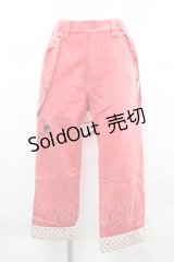 WORLD WIDE LOVE！(Rydia) / サスペンダーデニムパンツ  赤Ｘ黒 I-25-12-06-108-PU-PA-SA-ZI