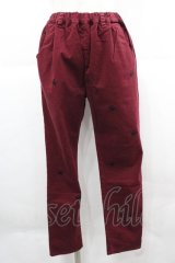 WORLD WIDE LOVE！(Rydia) / スター刺繍パンツ  ボルドーＸ黒 I-25-12-06-109-PU-PA-SA-ZI