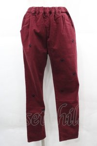 WORLD WIDE LOVE！(Rydia) / スター刺繍パンツ  ボルドーＸ黒 I-25-12-06-109-PU-PA-SA-ZI