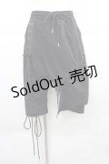 WRouge / 編み上げハーフパンツ  黒 I-25-12-06-110-PU-PA-SA-ZI