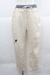 Rydia / コビニャー刺繍パンツ  アイボリー I-25-12-06-116-PU-PA-SA-ZI