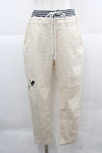 Rydia / コビニャー刺繍パンツ  アイボリー I-25-12-06-116-PU-PA-SA-ZI
