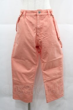 画像1: Rydia / 後ろおばけポケット刺繍サス付きパンツ L ピンク I-25-12-06-117-PU-PA-SA-ZI