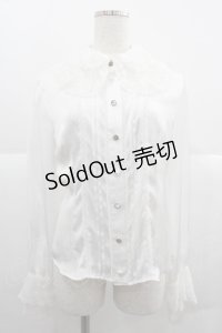 BABY,THE STARS SHINE BRIGHT / キャロラインブラウス  白 I-25-12-06-002-BA-BL-SA-ZI