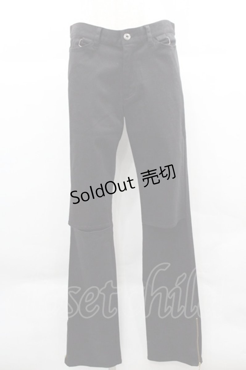 画像1: BPN FOR MEN / フロントクラッシュパンツ M 黒 I-25-12-06-119-GO-PA-SA-ZI (1)