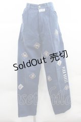 PINK HOUSE / うさぎワッペンパンツ L ネイビー I-25-12-06-121-LO-PA-SA-ZI