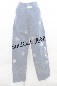 PINK HOUSE / うさぎワッペンパンツ L ネイビー I-25-12-06-121-LO-PA-SA-ZI