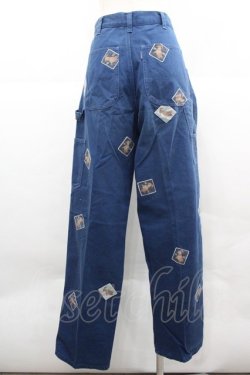 画像2: PINK HOUSE / うさぎワッペンパンツ L ネイビー I-25-12-06-121-LO-PA-SA-ZI