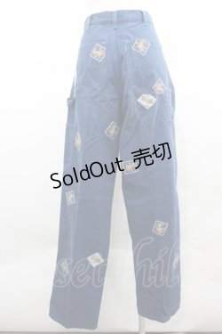 画像2: PINK HOUSE / うさぎワッペンパンツ L ネイビー I-25-12-06-121-LO-PA-SA-ZI