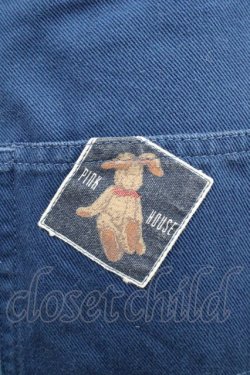 画像3: PINK HOUSE / うさぎワッペンパンツ L ネイビー I-25-12-06-121-LO-PA-SA-ZI