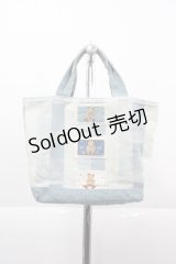 PINK HOUSE / クマワッペンリバーシブルミニバッグ  サックス I-25-12-06-125-LO-BG-SA-ZI