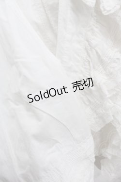 画像4: PINK HOUSE / ピンタックレースフリルオーバーブラウス  ホワイト I-25-12-06-013-LO-BL-SA-ZI