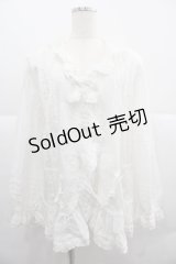PINK HOUSE / ピコフリルオーバーブラウス  ホワイト I-25-12-06-014-LO-BL-SA-ZI