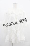 PINK HOUSE / チュールレースオーバーブラウス  ホワイト I-25-12-06-015-LO-BL-SA-ZI