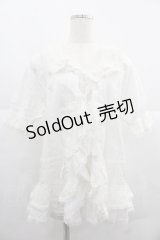 PINK HOUSE / チュールレースオーバーブラウス  ホワイト I-25-12-06-015-LO-BL-SA-ZI