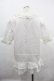 画像2: PINK HOUSE / チュールレースオーバーブラウス  ホワイト I-25-12-06-015-LO-BL-SA-ZI (2)