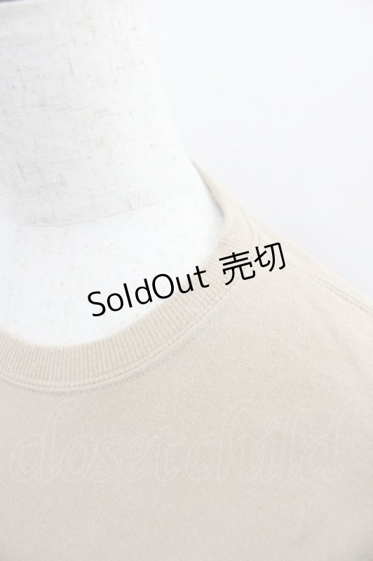 画像3: PINK HOUSE / 水玉ロゴアップリケ半袖スウェット L ベージュ I-25-12-06-017-LO-TO-SA-ZI (3)