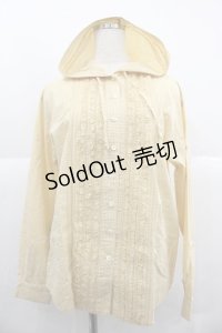 PINK HOUSE / ギンガムチェックフリルフード付きブラウス  イエロー I-25-12-06-018-LO-BL-SA-ZI