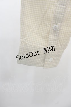 画像3: PINK HOUSE / ギンガムチェックフリルフード付きブラウス  イエロー I-25-12-06-018-LO-BL-SA-ZI