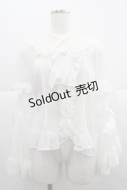 画像1: BABY,THE STARS SHINE BRIGHT / シフォンプリンセスドレスブラウス  白 I-25-12-06-003-BA-BL-SA-ZI