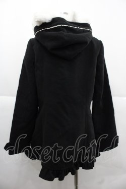 画像2: PUTUMAYO / ネコ耳ファーダッフル  ブラック×ホワイト I-25-12-06-024-PT-CO-SA-ZI