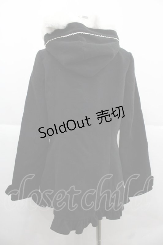 画像2: PUTUMAYO / ネコ耳ファーダッフル  ブラック×ホワイト I-25-12-06-024-PT-CO-SA-ZI (2)