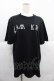 画像1: KRY CLOTHING / DAVIDEプリントTシャツ  黒Ｘ白 I-25-12-06-026-EL-TO-SA-ZI (1)