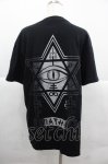 画像2: KRY CLOTHING / DAVIDEプリントTシャツ  黒Ｘ白 I-25-12-06-026-EL-TO-SA-ZT058 (2)